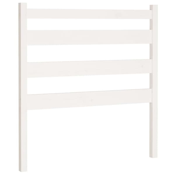 sengegærde 106x4x100 cm massivt fyrretræ hvid