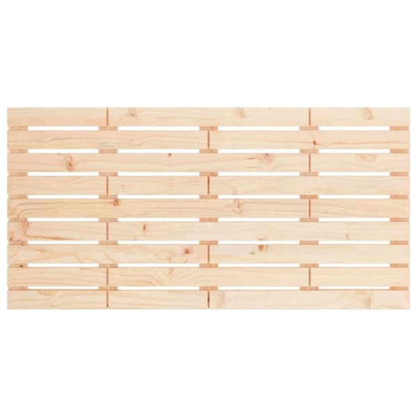 sengegavl 126x3x63 cm massivt fyrretræ