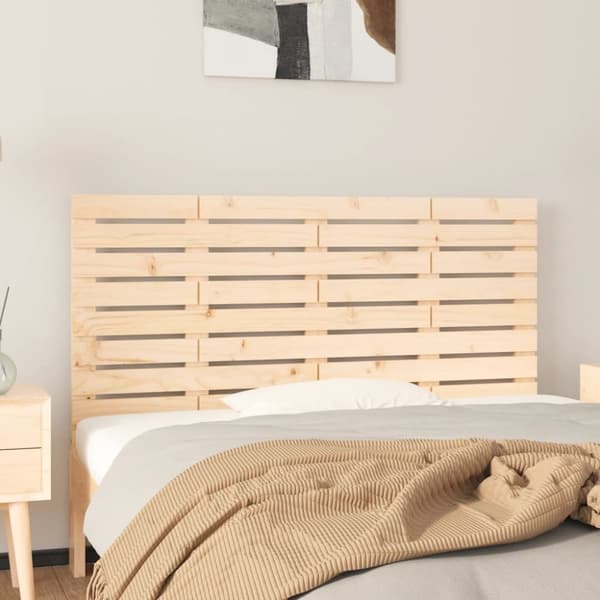 sengegavl 126x3x63 cm massivt fyrretræ