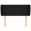 Miniatyrbillede 3 af 9: sengegavl med kanter 83x23x78/88 cm stof sort