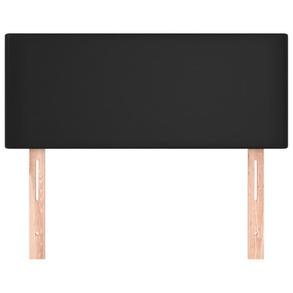 sengegavl 100x5x78/88 cm kunstlæder sort