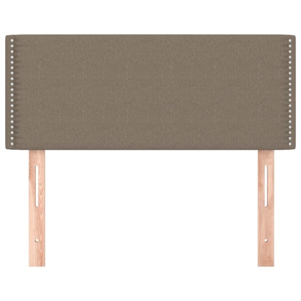 sengegavl 90x5x78/88 cm stof gråbrun