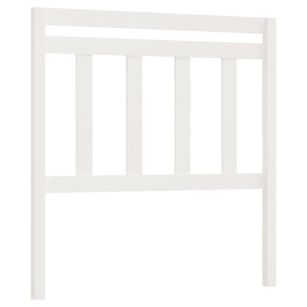 sengegærde 96x4x100 cm massivt fyrretræ hvid