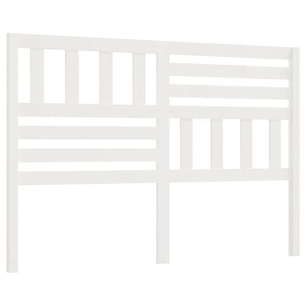 sengegærde 146x4x100 cm massivt fyrretræ hvid