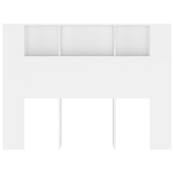 sengegavl med opbevaring 140x18,5x104,5 cm hvid