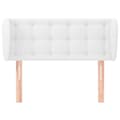 Pikkukuva 3 / 9: Sänggavel med kanter rosa 83x23x78/88 cm konstläder