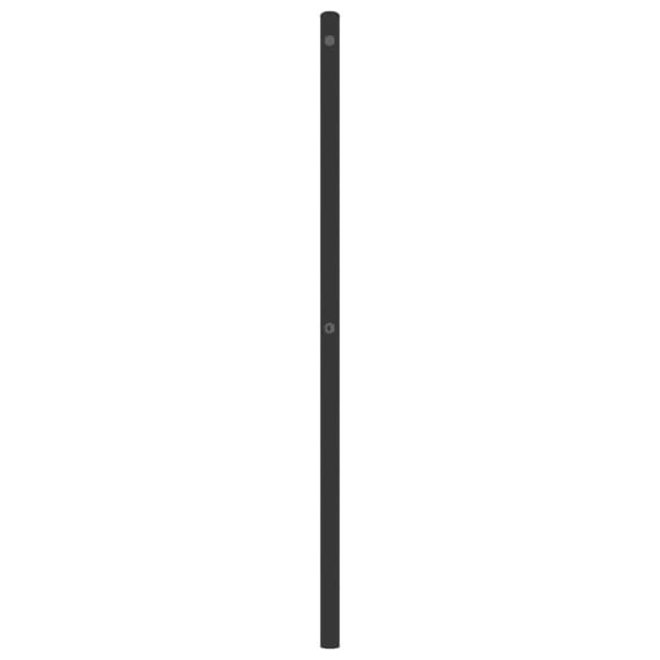 sengegavl 200 cm metal sort