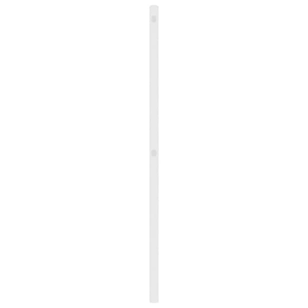 sengegavl 180 cm metal hvid