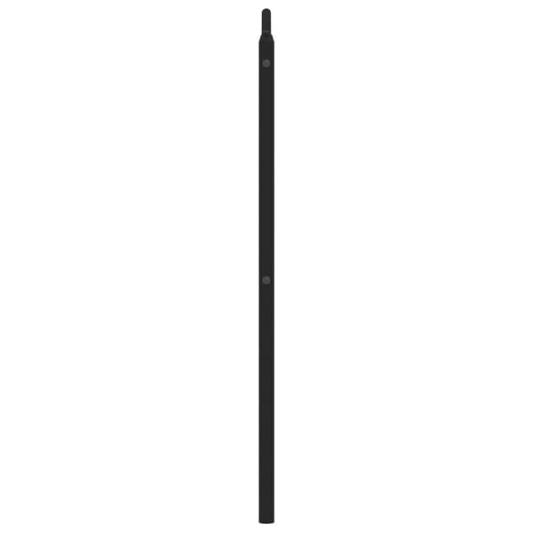 sengegavl 160 cm metal sort