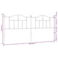 Pikkukuva 6 / 6: Metallinen sängynpääty valkoinen 193 cm