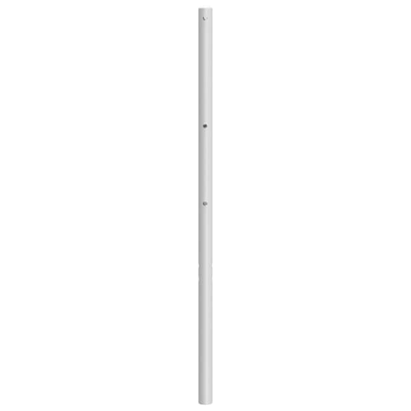 sengegavl 193 cm metal hvid