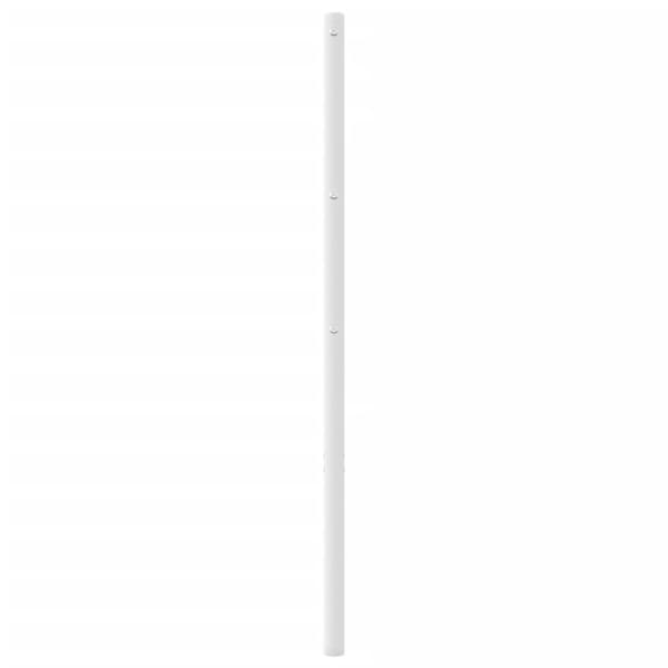 sengegavl 193 cm metal hvid