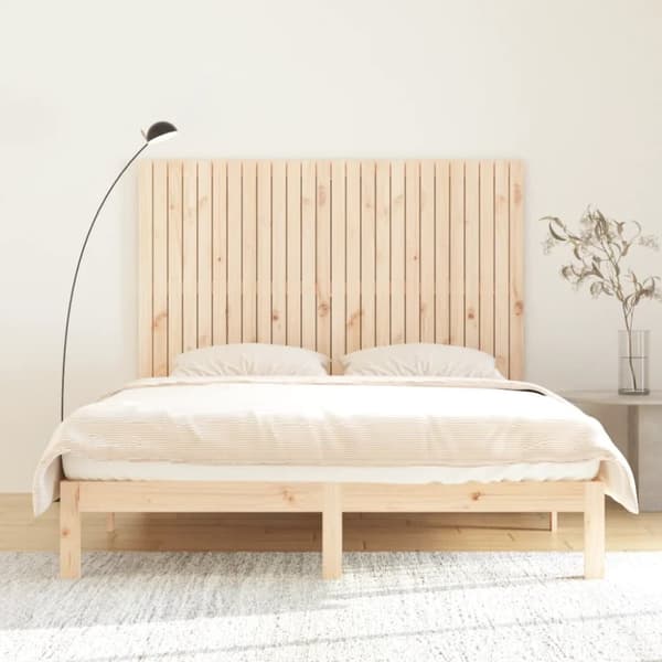 sengegavl 166x3x110 cm massivt fyrretræ