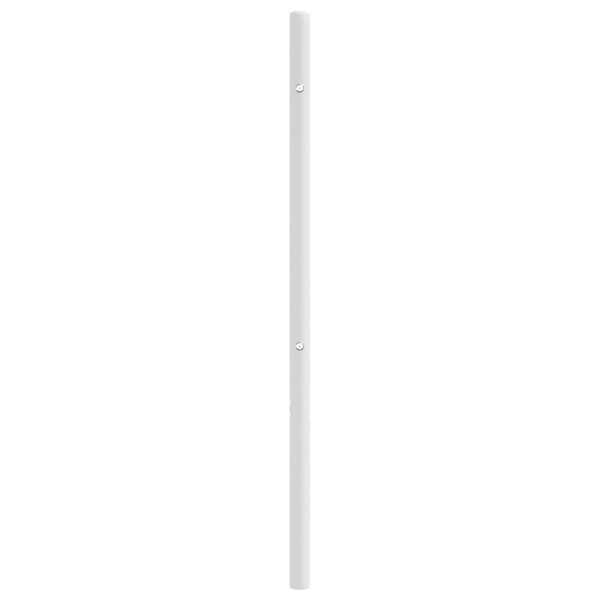 sengegavl 80 cm metal hvid