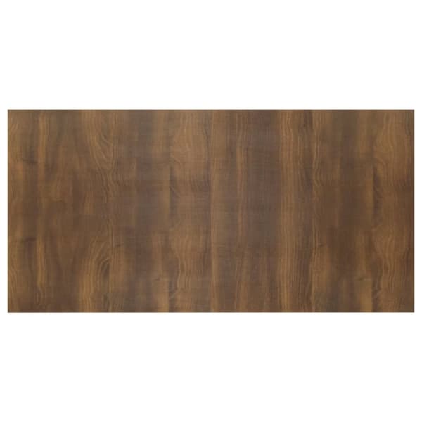 sengegærde 160x1,5x80 cm konstrueret træ brun egetræsfarve