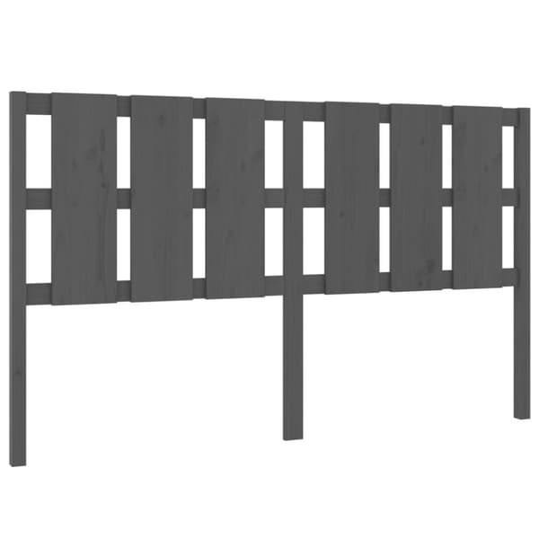 sengegærde 165,5x4x100 cm massivt fyrretræ grå