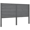 Pikkukuva 2 / 6: Sängynpääty harmaa 126x4x100 cm täysi mänty