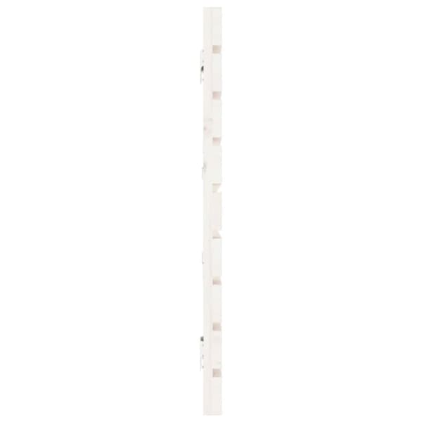 sengegavl 206x3x63 cm massivt fyrretræ hvid