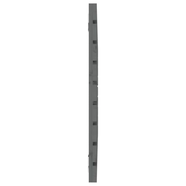 sengegavl 96x3x63 cm massivt fyrretræ grå