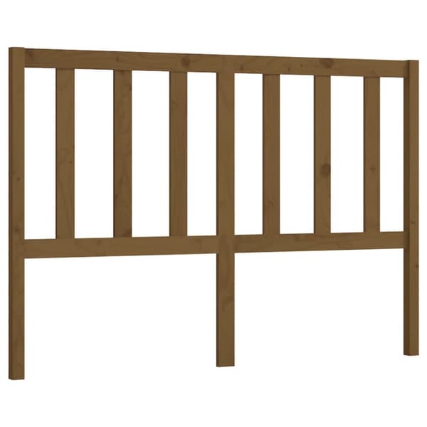 sengegærde 166x4x100 cm massivt fyrretræ gyldenbrun
