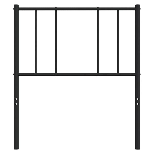 Metallinen sängynpääty musta 100 cm