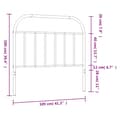 Pikkukuva 7 / 7: Metallinen sängynpääty valkoinen 100 cm