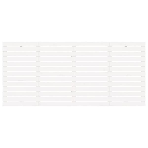 sengegavl 206x3x91,5 cm massivt fyrretræ hvid