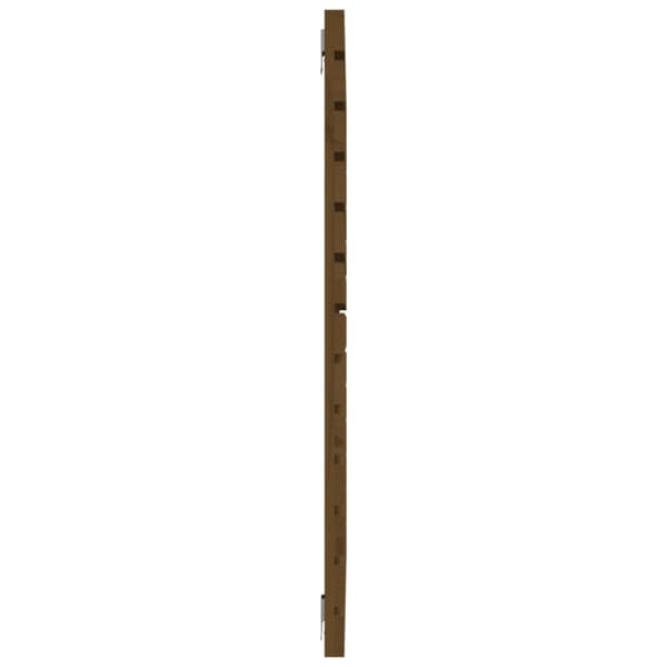 sengegavl 126x3x91,5 cm massivt fyrretræ gyldenbrun