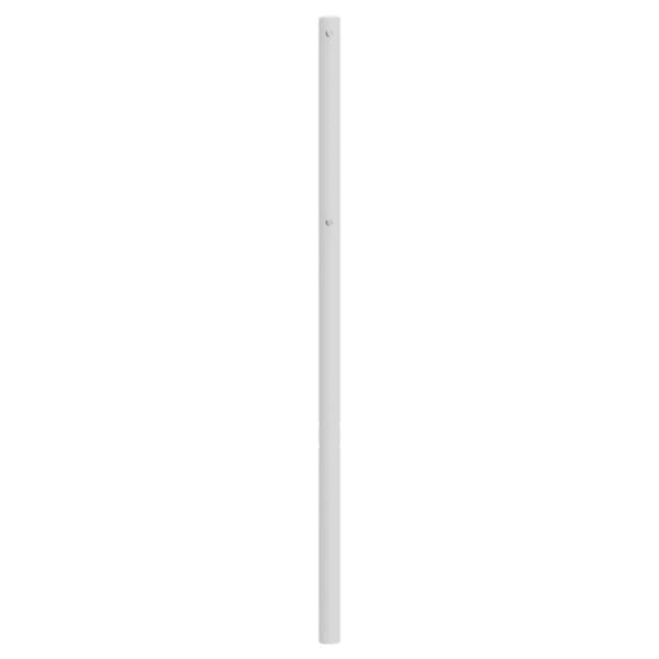sengegavl 120 cm metal hvid