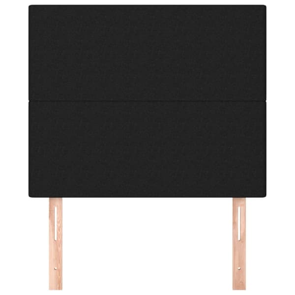 sengegavle 2 stk. 100x5x78/88 cm stof sort