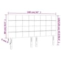 Miniatyrbillede 8 af 8: sengegavle 4 stk. 80x5x78/88 cm stof sort