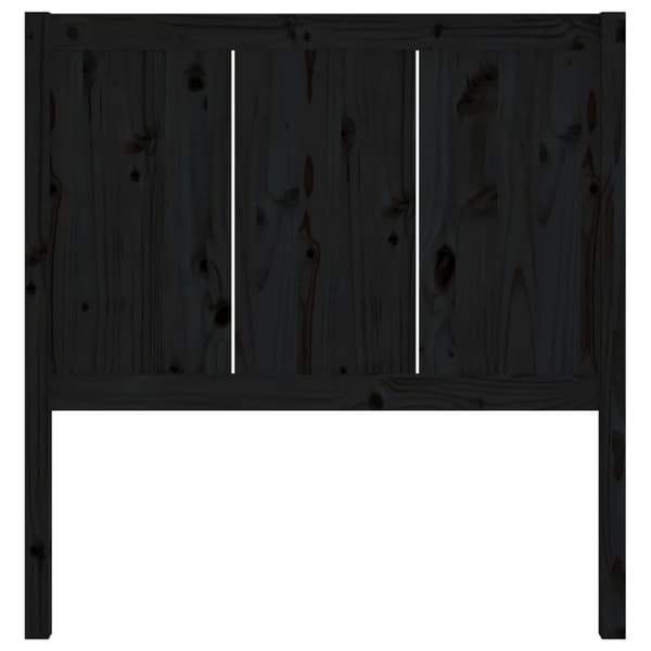 sengegærde 95,5x4x100 cm massivt fyrretræ sort