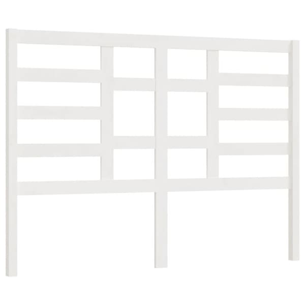 sengegærde 126x4x104 cm massivt fyrretræ hvid