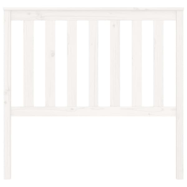 sengegærde 106x6x101 cm massivt fyrretræ hvid