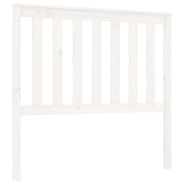 sengegærde 106x6x101 cm massivt fyrretræ hvid