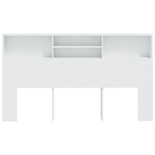 sengegavl med opbevaring 180x19x103,5 cm hvid