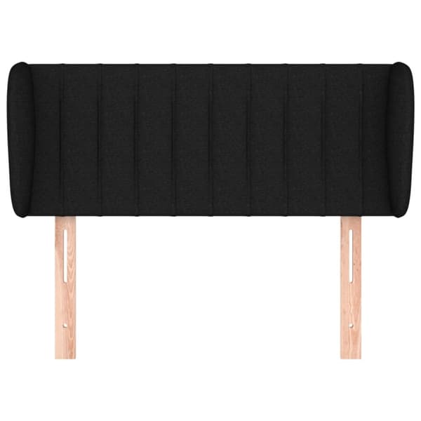 Korvatuki, musta, 83x23x78/88 cm, kangas