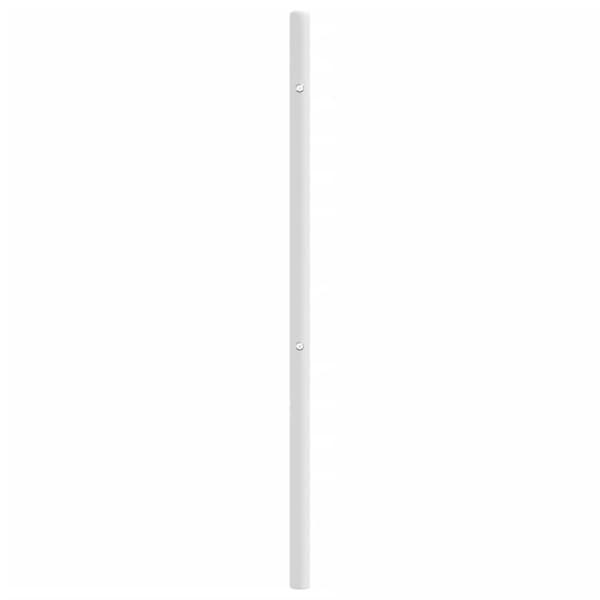 sengegavl 75 cm metal hvid