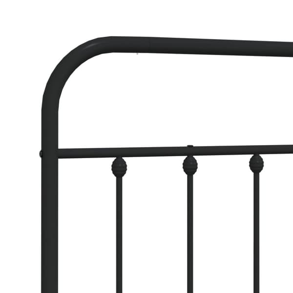 sengegavl 80 cm metal sort
