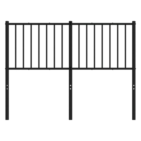 sengegavl 120 cm metal sort
