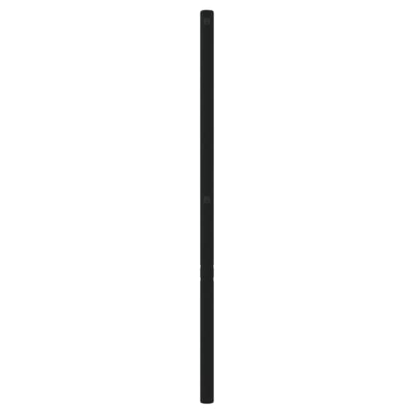sengegavl 120 cm metal sort