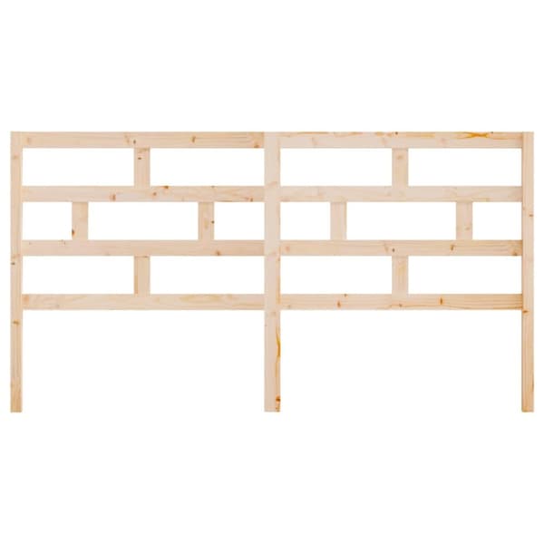 sengegærde 206x4x100 cm massivt fyrretræ