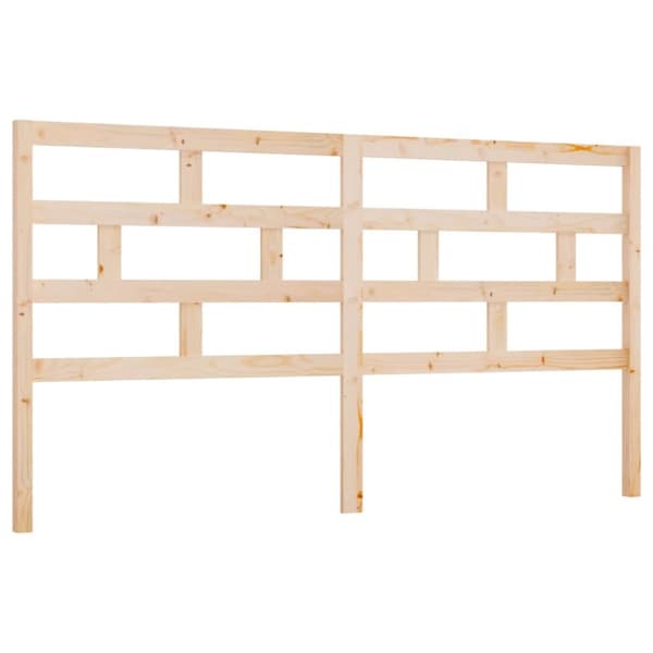 sengegærde 206x4x100 cm massivt fyrretræ