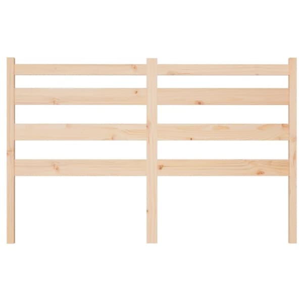 sengegavl 146x4x100 cm massivt fyrretræ