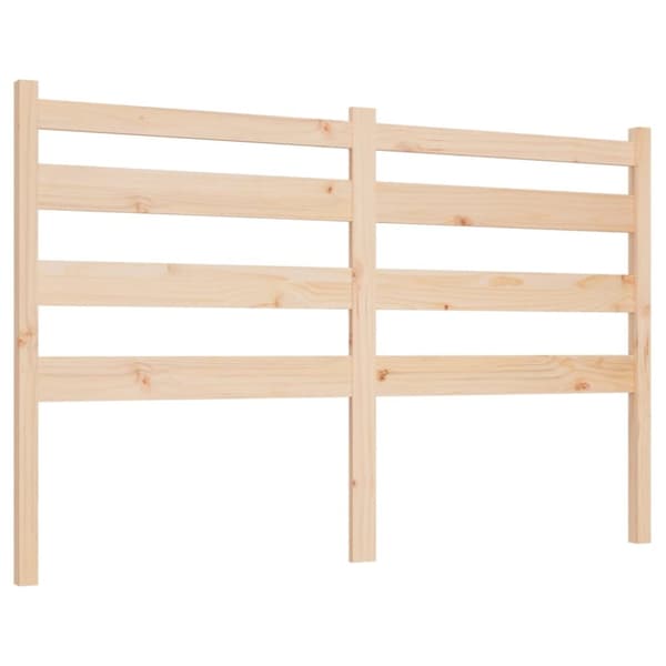 sengegavl 146x4x100 cm massivt fyrretræ