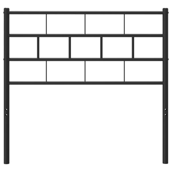 sengegavl 100 cm metal sort