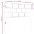 Miniatyrbillede 6 af 6: sengegavl 100 cm metal sort