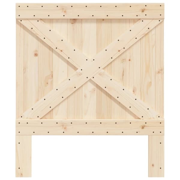 sengegavl 90x104 cm massivt fyrretræ