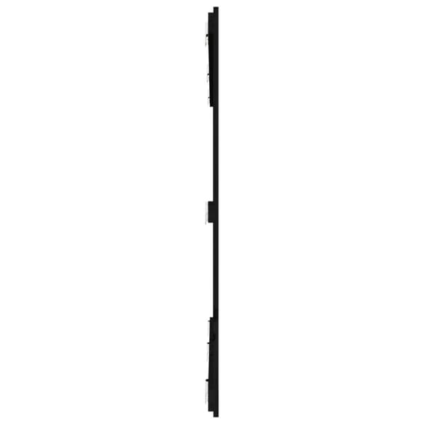 sengegavl 185x3x110 cm massivt fyrretræ sort