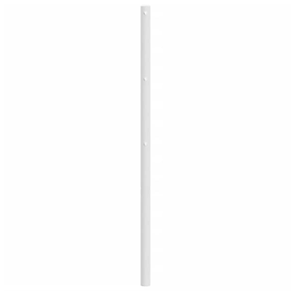 sengegavl 90 cm metal hvid